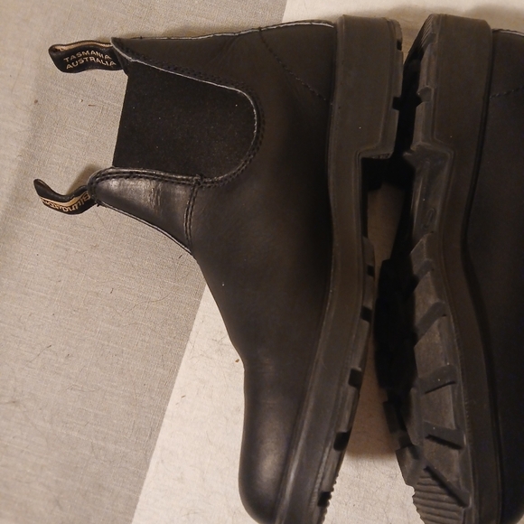 Blundstone Chelsea Men's Black Leather Boots Sz.7 - Picture 5 of 12